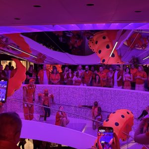 Scarlet Night party onboard Virgin Voyages