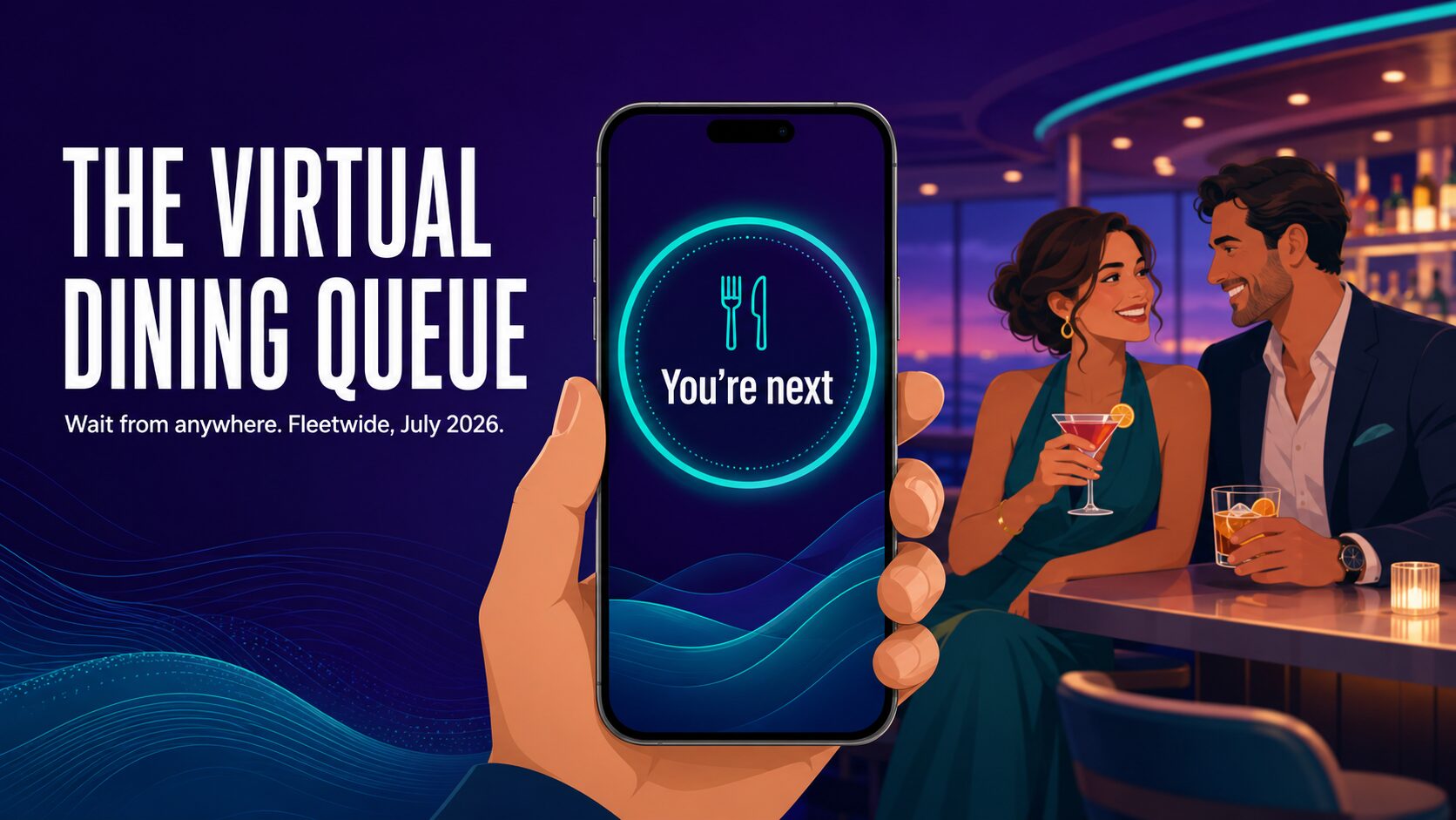 Virgin Voyages Virtual Dining Queue