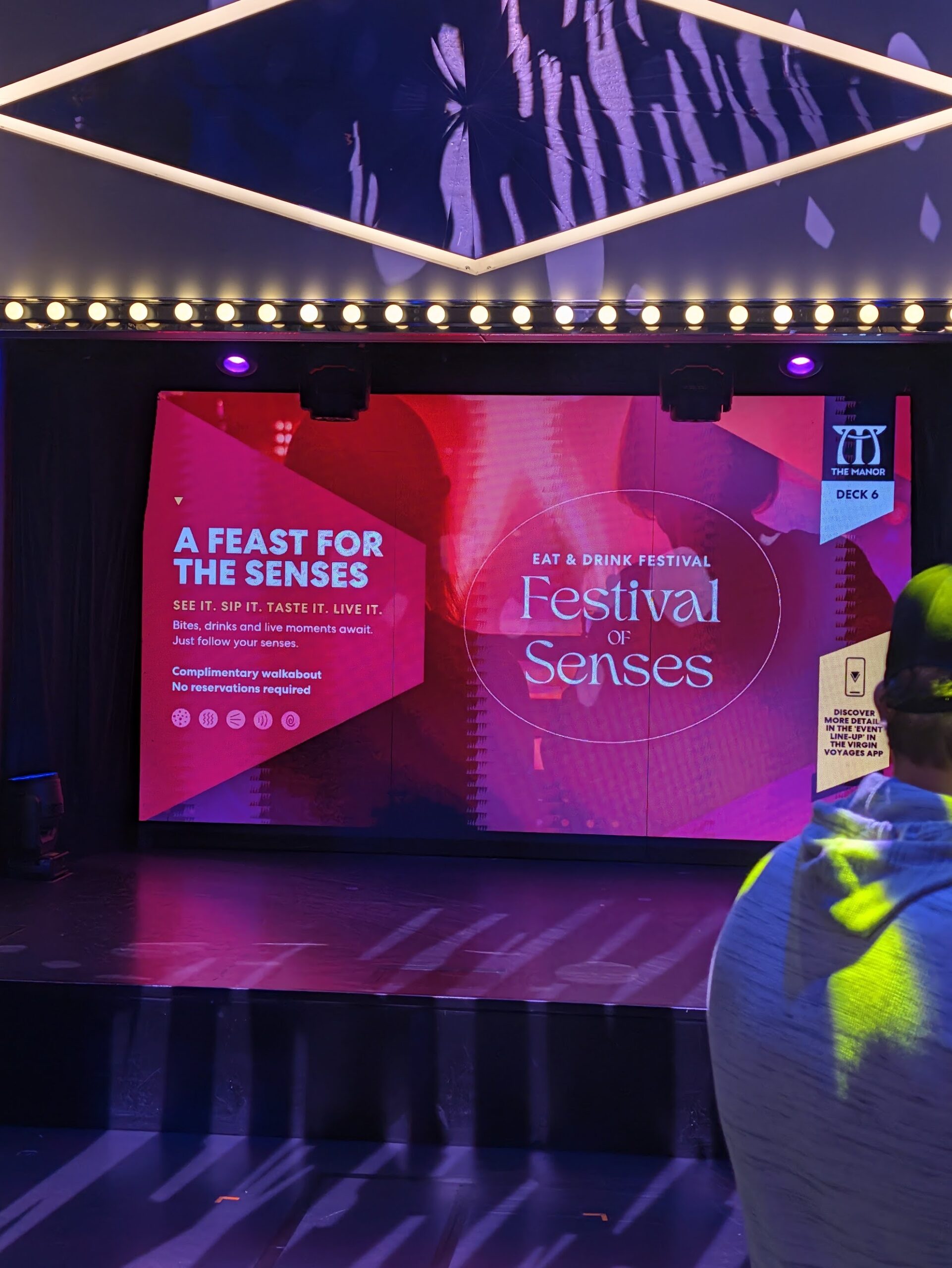 The Manor onboard Virgin Voyages during Festival of Senses