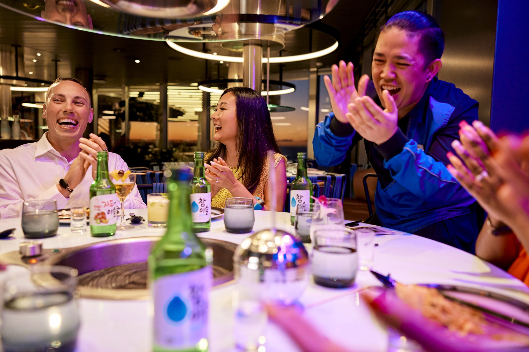 Gunbae dinner onboard Virgin Voyages